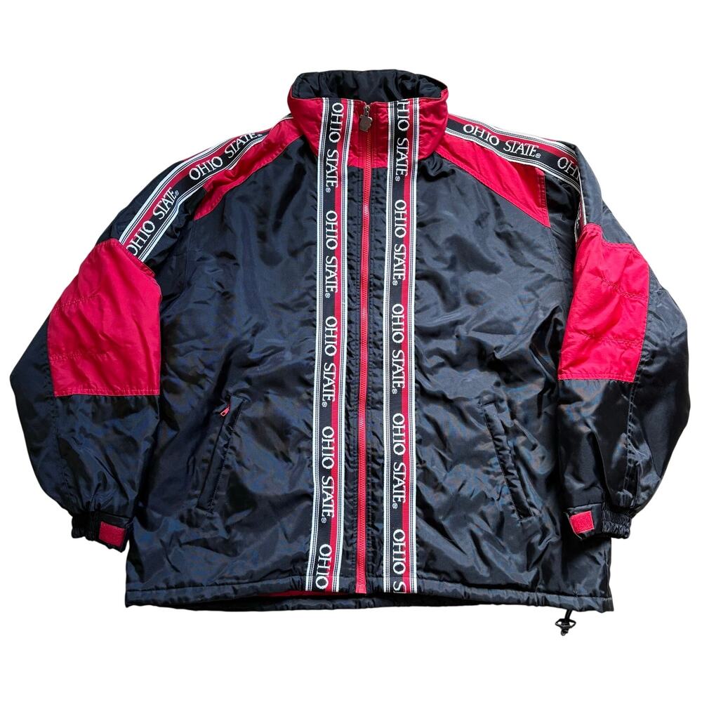 Vintage Ohio State Buckeyes Men's Full Zip Heavyweight Jacket First Down Size XL